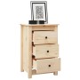 Solid pine wood bedside table 40x35x61.5 cm by vidaXL, Nightstands - Ref: Foro24-813699, Price: 71,99 €, Discount: %