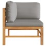 Two-seater garden bench with dark gray cushions by vidaXL, garden benches - Ref: Foro24-3068855, Price: 334,54 €, Discount: %