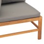 Two-seater garden bench with dark gray cushions by vidaXL, garden benches - Ref: Foro24-3068855, Price: 334,54 €, Discount: %