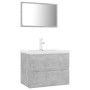 Juego de muebles de baño madera de ingeniería gris hormigón de vidaXL, Muebles de baño - Ref: Foro24-3071679, Precio: 200,86 ...