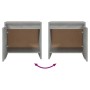 Bedside tables 2 pcs concrete gray engineered wood by vidaXL, Nightstands - Ref: Foro24-809872, Price: 52,99 €, Discount: %