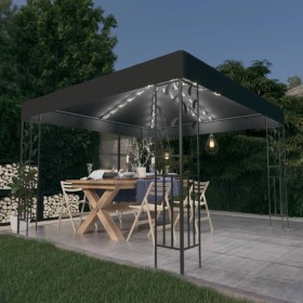 Gazebo with LED strip lights 3x3 m anthracite gray by vidaXL, Tents and gazebos - Ref: Foro24-3070296, Price: 318,99 €, Disco...