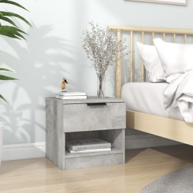 Concrete gray plywood nightstand by vidaXL, Nightstands - Ref: Foro24-811258, Price: 47,66 €, Discount: %