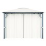 Pavillon mit Vorhang und LED-Lichtleiste cremefarbenes Aluminium 300x300cm von vidaXL, Zelte und Pavillons - Ref: Foro24-3070...