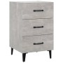 Concrete gray engineered wood bedside table 40x40x66 cm by vidaXL, Nightstands - Ref: Foro24-812091, Price: 58,98 €, Discount: %