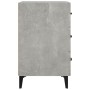 Concrete gray engineered wood bedside table 40x40x66 cm by vidaXL, Nightstands - Ref: Foro24-812091, Price: 58,98 €, Discount: %