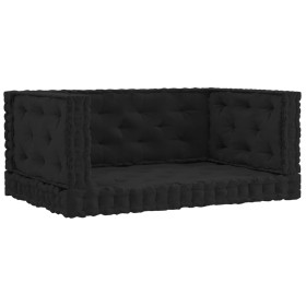 Cushions for floor pallets 4 units black cotton by vidaXL, Cushions for chairs and sofas - Ref: Foro24-3068589, Price: 142,55...