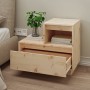 Bedside tables 2 units solid pine wood 60x34x51 cm by vidaXL, Nightstands - Ref: Foro24-814375, Price: 90,16 €, Discount: %