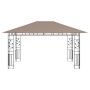 Gazebo with mosquito net and taupe LED light strip 4x3x2.73m 180 g/m² by vidaXL, Tents and gazebos - Ref: Foro24-3070319, Pri...