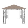 Gazebo with mosquito net and taupe LED light strip 4x3x2.73m 180 g/m² by vidaXL, Tents and gazebos - Ref: Foro24-3070319, Pri...