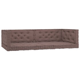 Kissen für Bodenpaletten, 6 Stück, taupegraue Baumwolle von vidaXL, Kissen für Stühle und Sofas - Ref: Foro24-3068615, Preis:...