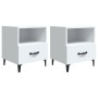 Two white plywood bedside tables by vidaXL, Nightstands - Ref: Foro24-812025, Price: 65,28 €, Discount: %