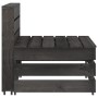 4-Sitzer-Gartensofa aus grau imprägniertem Kiefernholz von vidaXL, Gartensets - Ref: Foro24-3068058, Preis: 313,85 €, Rabatt: %