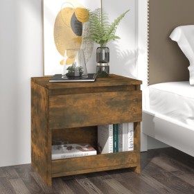 Smoked oak plywood nightstand 40x30x39cm by vidaXL, Nightstands - Ref: Foro24-815129, Price: 28,73 €, Discount: %