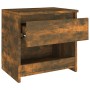 Smoked oak plywood nightstand 40x30x39cm by vidaXL, Nightstands - Ref: Foro24-815129, Price: 28,73 €, Discount: %