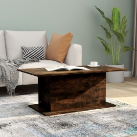 Smoked oak engineered wood coffee table 102x55.5x40cm by vidaXL, Coffee table - Ref: Foro24-813092, Price: 40,37 €, Discount: %