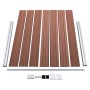 Set de panel de valla WPC marrón 353x146 cm de vidaXL, Paneles de vallas - Ref: Foro24-3070451, Precio: 678,24 €, Descuento: %