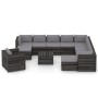 Garden furniture 12 pieces with gray impregnated wood cushions by vidaXL, Garden sets - Ref: Foro24-3068505, Price: 1,00 €, D...