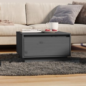 Solid gray pine wood coffee table 55x56x32 cm by vidaXL, Coffee table - Ref: Foro24-813407, Price: 55,99 €, Discount: %