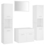 White engineered wood bathroom furniture set by vidaXL, Bathroom furniture - Ref: Foro24-3071045, Price: 178,31 €, Discount: %