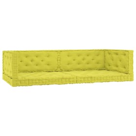 Kissen für Bodenpaletten 6 Stück apfelgrüne Baumwolle von vidaXL, Kissen für Stühle und Sofas - Ref: Foro24-3068629, Preis: 2...