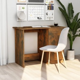 Escritorio madera contrachapada roble ahumado 100x50x76 cm de vidaXL, Escritorios - Ref: Foro24-815420, Precio: 65,04 €, Desc...