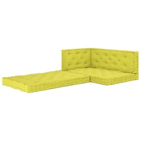 Kissen für Bodenpaletten 4 Stück apfelgrüne Baumwolle von vidaXL, Kissen für Stühle und Sofas - Ref: Foro24-3068630, Preis: 1...