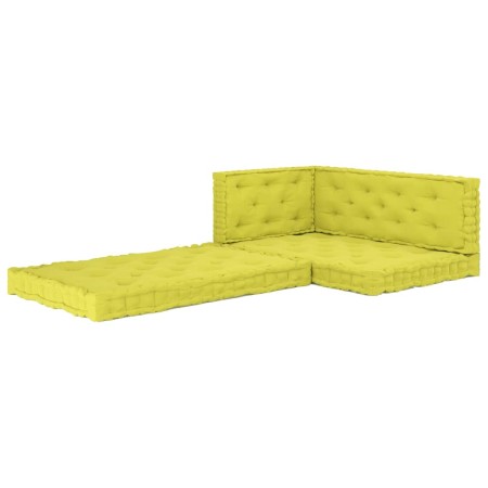 Cushions for floor pallets 4 units apple green cotton by vidaXL, Cushions for chairs and sofas - Ref: Foro24-3068630, Price: ...