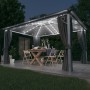 Gazebo curtain and LED light strip anthracite aluminum 400x300cm by vidaXL, Tents and gazebos - Ref: Foro24-3070336, Price: 5...