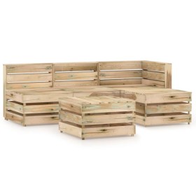 Garden furniture set 5 pieces green impregnated pine wood by vidaXL, Garden sets - Ref: Foro24-3068061, Price: 292,99 €, Disc...