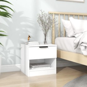 White plywood bedside table by vidaXL, Nightstands - Ref: Foro24-811250, Price: 41,95 €, Discount: %