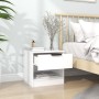 White plywood bedside table by vidaXL, Nightstands - Ref: Foro24-811250, Price: 41,89 €, Discount: %