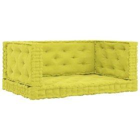 Kissen für Bodenpaletten 4 Stück apfelgrüne Baumwolle von vidaXL, Kissen für Stühle und Sofas - Ref: Foro24-3068631, Preis: 1...