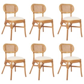 Linen dining chairs 6 units by vidaXL, dining chairs - Ref: Foro24-3071723, Price: 537,99 €, Discount: %