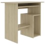 Escritorio madera contrachapada color roble Sonoma 80x45x74 cm de vidaXL, Escritorios - Ref: Foro24-801367, Precio: 61,95 €, ...