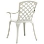 Bistro table and chairs 3-piece set, white cast aluminum by vidaXL, Garden sets - Ref: Foro24-3070588, Price: 490,36 €, Disco...