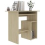 Escritorio madera contrachapada color roble Sonoma 80x45x74 cm de vidaXL, Escritorios - Ref: Foro24-801367, Precio: 61,95 €, ...