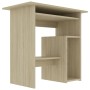 Escritorio madera contrachapada color roble Sonoma 80x45x74 cm de vidaXL, Escritorios - Ref: Foro24-801367, Precio: 61,95 €, ...