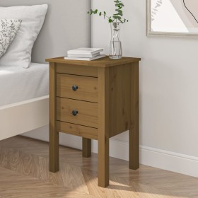 Solid pine wood honey brown bedside table 40x35x61.5 cm by vidaXL, Nightstands - Ref: Foro24-813695, Price: 52,82 €, Discount: %