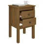 Solid pine wood honey brown bedside table 40x35x61.5 cm by vidaXL, Nightstands - Ref: Foro24-813695, Price: 52,82 €, Discount: %