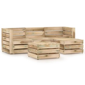 Garden furniture set 5 pieces green impregnated pine wood by vidaXL, Garden sets - Ref: Foro24-3068063, Price: 365,55 €, Disc...