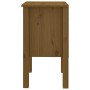 Mesita de noche madera maciza de pino marrón miel 40x35x61,5 cm de vidaXL, Mesitas de noche - Ref: Foro24-813695, Precio: 52,...