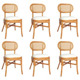 Dining chairs 6 units light brown linen by vidaXL, dining chairs - Ref: Foro24-3071725, Price: 619,87 €, Discount: %