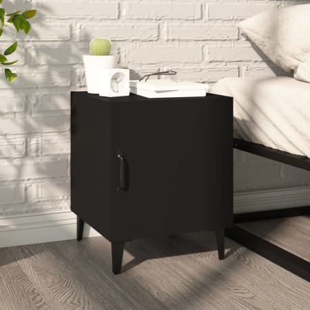 Black plywood nightstand by vidaXL, Nightstands - Ref: Foro24-812062, Price: 43,12 €, Discount: %