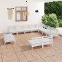 Gartenmöbel-Set 12-teilig aus massivem weißem Kiefernholz von vidaXL, Gartensets - Ref: Foro24-3083165, Preis: 570,96 €, Raba...