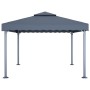 Gazebo with anthracite aluminum LED strip lights 400x300 cm by vidaXL, Tents and gazebos - Ref: Foro24-3070352, Price: 415,02...