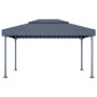 Gazebo with anthracite aluminum LED strip lights 400x300 cm by vidaXL, Tents and gazebos - Ref: Foro24-3070352, Price: 415,02...