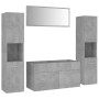 Concrete Gray Engineered Wood Bathroom Furniture Set by vidaXL, Bathroom furniture - Ref: Foro24-3071067, Price: 219,68 €, Di...