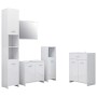 Glossy White 4-Piece Bathroom Furniture Set by vidaXL, Bathroom furniture - Ref: Foro24-3071717, Price: 229,71 €, Discount: %