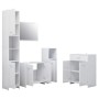 Glossy White 4-Piece Bathroom Furniture Set by vidaXL, Bathroom furniture - Ref: Foro24-3071717, Price: 229,71 €, Discount: %